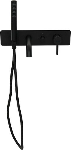 Allen Brau Смеситель для ванны с душем Priority 5.31006-31 (с внутренней частью) черный матовый – фотография-10